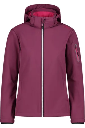 CMP Softshell-jack WOMAN JACKET ZIP HOOD Warmte- & wind- & waterafstotend (1 stuk)