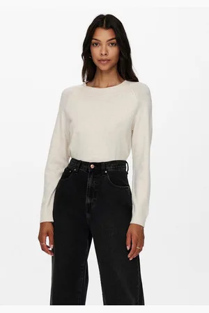 ONLY Trui met ronde hals ONLRICA LIFE L/S PULLOVER KNT NOOS