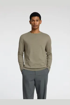 SELECTED Gebreide trui SLHBERG CREW NECK NOOS
