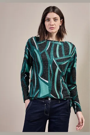 CECIL Shirt met lange mouwen met grafisch patroon
