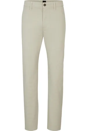 HUGO BOSS Chino tapered met boss-logo aan de achterkant