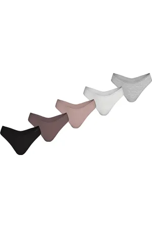 Calvin Klein Tanga THONG 5PK met logo-opschrift (Set van 5)