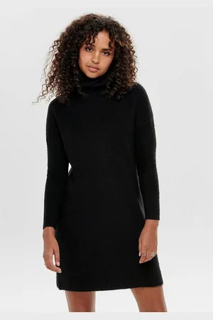 ONLY Gebreide jurk ONLJANA L/S COWLNCK DRESS