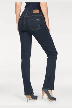 ARIZONA Rechte jeans Curve-Collection hoge taille, rinsed-wassing, cleaner look