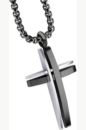 Firetti Ketting met hanger Sieraad cadeau kruis met zirkoon (synthetisch)