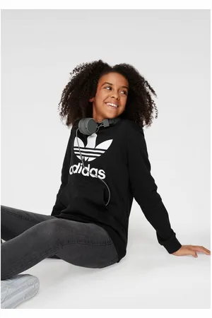 adidas Hoodie TREFOIL HOODIE Hoodie, sweatshirt met grote logo-opdruk