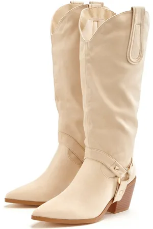 Lascana Laarsjes Cowboylaarzen, Slouchy boots met afneembare schacht, Laarzen VEGAN