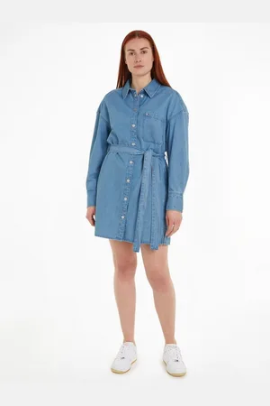 Tommy Hilfiger Shirtjurk TJW BELTED DENIM SHIRT DRESS EXT