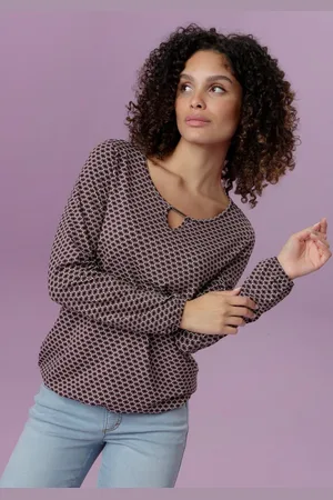 Aniston Shirt met lange mouwen in verschillende prints, elk met een sierelement