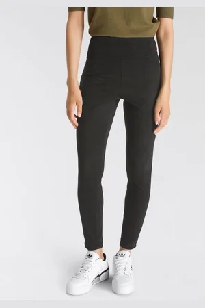 AJC Highwaist legging in suède-look
