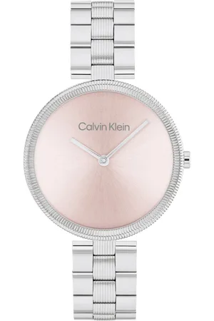 Calvin Klein Kwartshorloge Timeless Polshorloge, dameshorloge, mineraalglas, leren armband