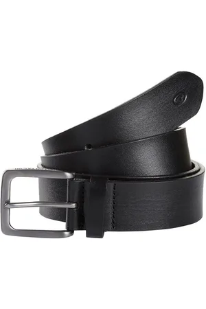 TOM TAILOR Leren riem TTSCOTT 3,5 cm breed, herenriem, jeans en casual, tot maat 120