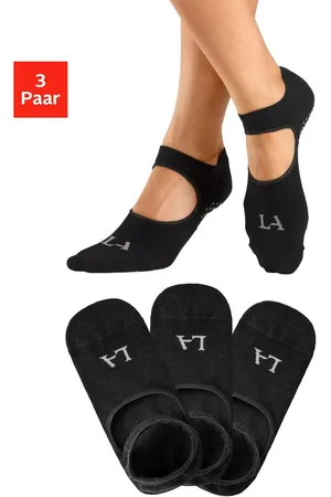 Lascana ABS-sokken met uitsparing op de wreef (set, 3 paar)