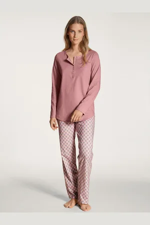 Calida Pyjama Lovely Night met knoopsluiting aan de hals (2-delig)