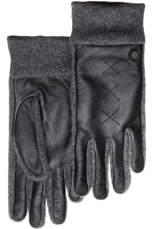 Pearlwood Leren handschoenen Smilla Originele roestvrijstalen klinknagel