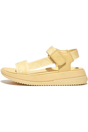 FitFlop Sandalen SURFF WEBBING BACK , zomerschoen, sandaal, sleehak, met microwobbleboard - voetbed