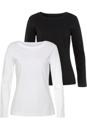 vivance collection Shirt met lange mouwen Van puur katoen van licht verwarmende interlock kwaliteit (2-delig, Set van 2)