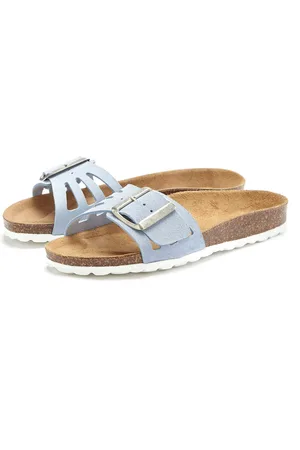ELBSAND Slippers Sandalen van hoogwaardig leer met zacht comfortkurk voetbed