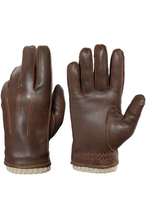 Pearlwood Leren handschoenen Wilson Vintage look door waxafwerking
