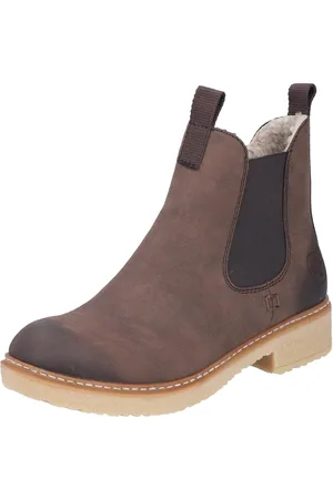 Rieker Winterlaarsjes chelseaboots, used-look, met binnenrits en stretchinzet