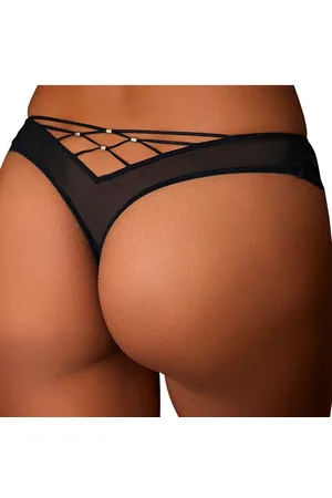 Lascana String rondom van stijlvol transparant kant