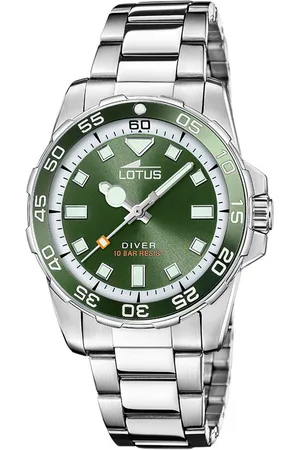 Lotus Kwartshorloge Polshorloge, dameshorloge, roestvrijstalen armband, tot 10 bar waterdicht