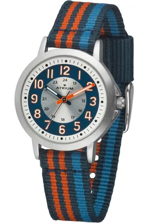 ATRIUM Kwartshorloge Horloge, kinderhorloge, leerhorloge, textielband, ideaal ook als cadeau