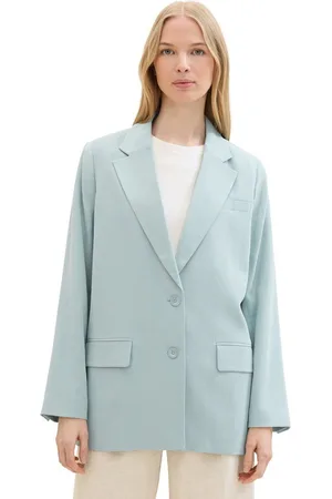 TOM TAILOR Lange blazer met klepzakken