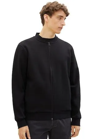 TOM TAILOR Sweatvest met gedrukt logo op de achterkant