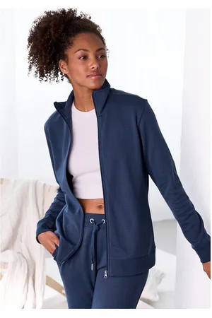 Bench Sweatvest met geborduurd staande kraag, loungepak (1-delig)