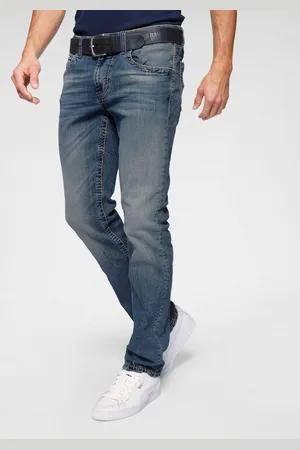 Camp David Straight jeans NI:CO:R611 met opvallende stiknaden