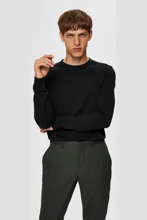 SELECTED Gebreide trui SLHBERG CREW NECK NOOS