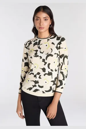 Laura Scott Shirt met 3/4 mouwen met stijlvolle all-over print