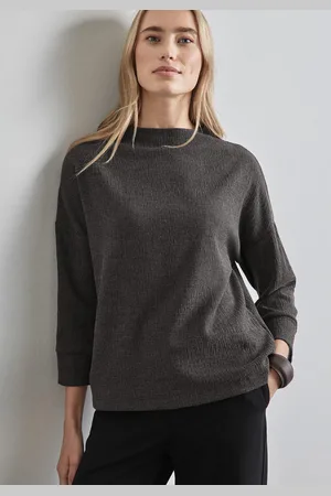 Street one Shirt met 3/4 mouwen met structuur