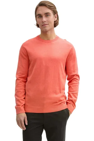 TOM TAILOR Trui met ronde hals met geborduurd logo