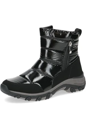 Caprice Winterlaarzen sleehak, sneeuwlaarzen, enkellaarsjes, outdoorschoen in comfortabele vorm
