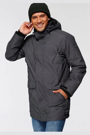 Polarino Functionele parka met reflecterende strepen