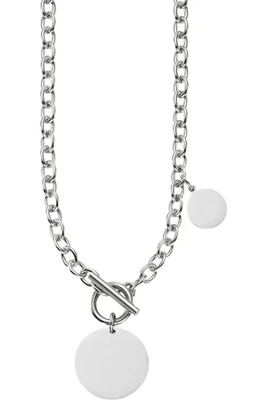 Bruno Banani Ketting met hanger Sieraad cadeau ankerketting plaatje, B0246N/20/00/57