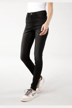 KangaROOS 5-pocket jeans SUPER SKINNY HIGH RISE enkel-lang, met used-look, hoge taille