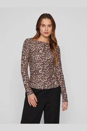 VILA Shirt met lange mouwen VILEOA BOATNECK L/S TOP - NOOS