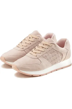 Lascana Sneakers met filigraan cut-outs, veterschoen, vrijetijdsschoen vegan
