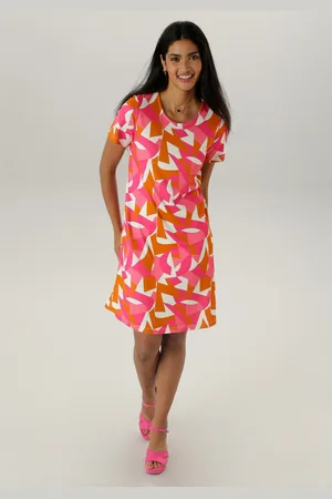 Aniston Jerseyjurk met kleurrijke, grafische print - nieuwe collectie