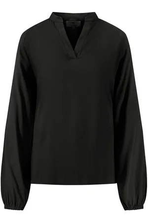 Fynch-Hatton Blouse zonder sluiting met pofmouwen