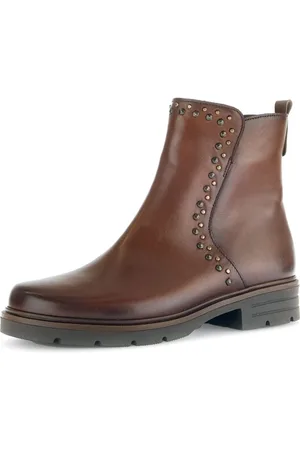 Gabor Laarsjes blokhak, comfort schoen, laarzen met glanzende studs