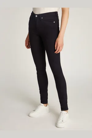 Tommy Hilfiger Skinny fit jeans COMO Skinny Regular Waist met logo-badge, in enkel-lengte