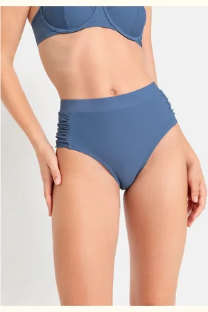 Lascana Highwaist-bikinibroekje GINA met modieuze aanrimpelingen