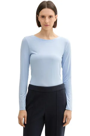 TOM TAILOR Shirt met lange mouwen met boothals