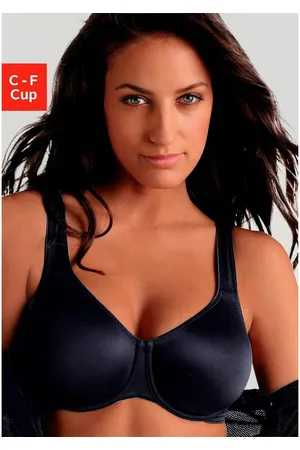 Lascana Minimizer-bh met beugel en naadloze cups, van zijdeachtige microvezel, basic lingerie
