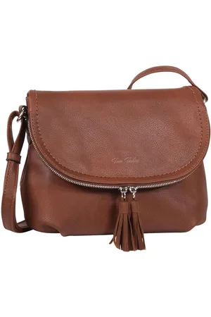 TOM TAILOR Schoudertas LARY crossbody bag met modieuze kwasten aan de rits