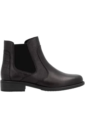 Remonte Chelsea-boots blokhak, laarsjes, business schoen, accenten in reptiel-look